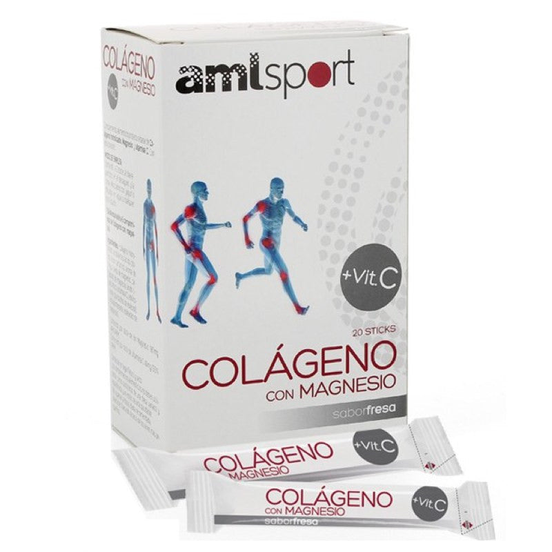 AMLsport Colágeno com Magnésio + Vitamina C 20saquetas