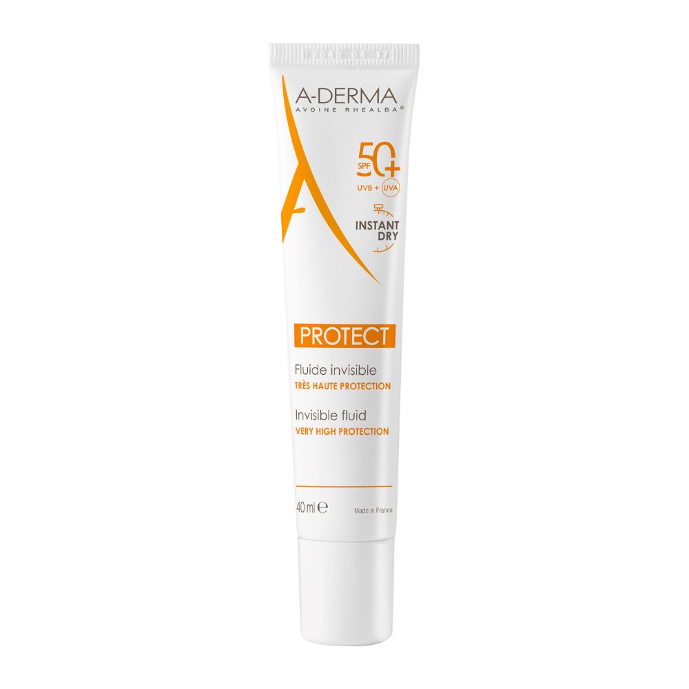 A-Derma Protect Fluido Solar Invisível SPF 50+ 40 ml