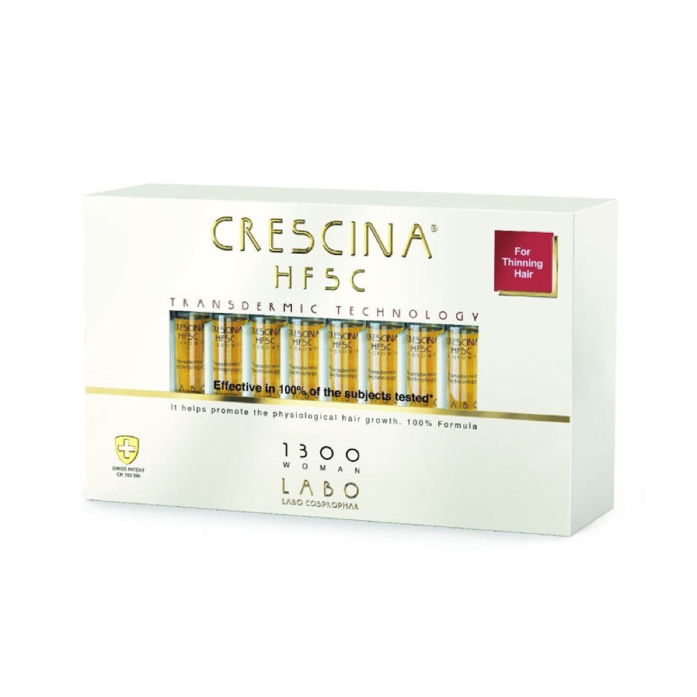 Crescina Transdermic HFSC Re-Growth 1300 Mulher 20 Ampolas 3.5 ml