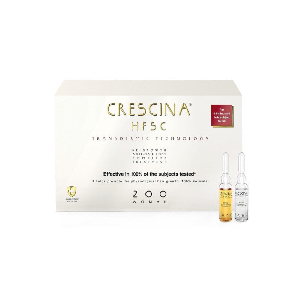 Crescina Transdermic HFSC Tratamento Completo 200 Mulher 20 Ampolas 3.5 ml