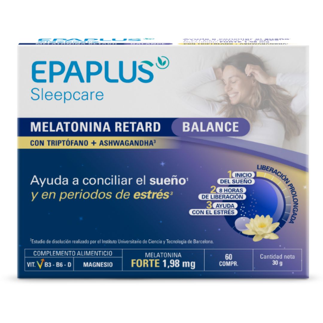 Epaplus Sleepcare Retardo de Equilíbrio de Melatonina 60 Comprimidos