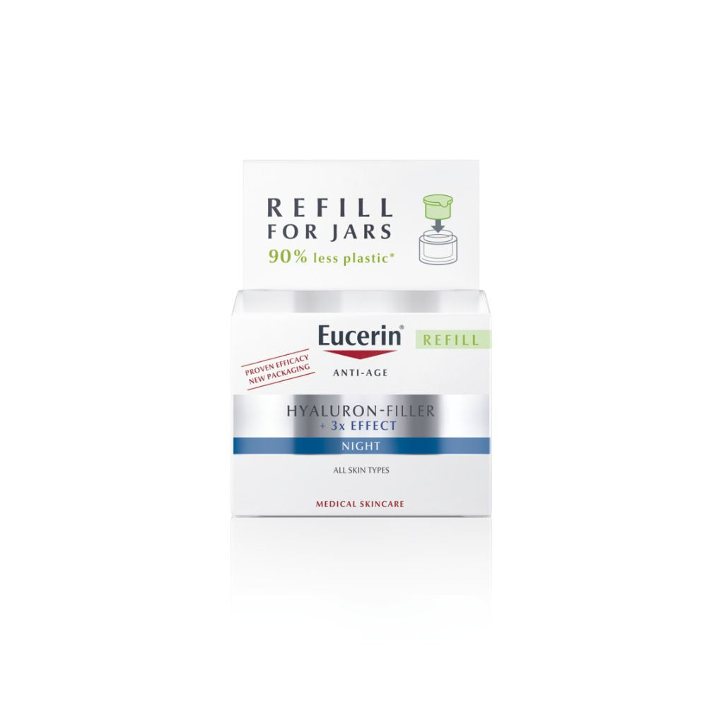 Eucerin Hyaluron Filler 3x Effect Creme de Noite Recargas – 50 ml