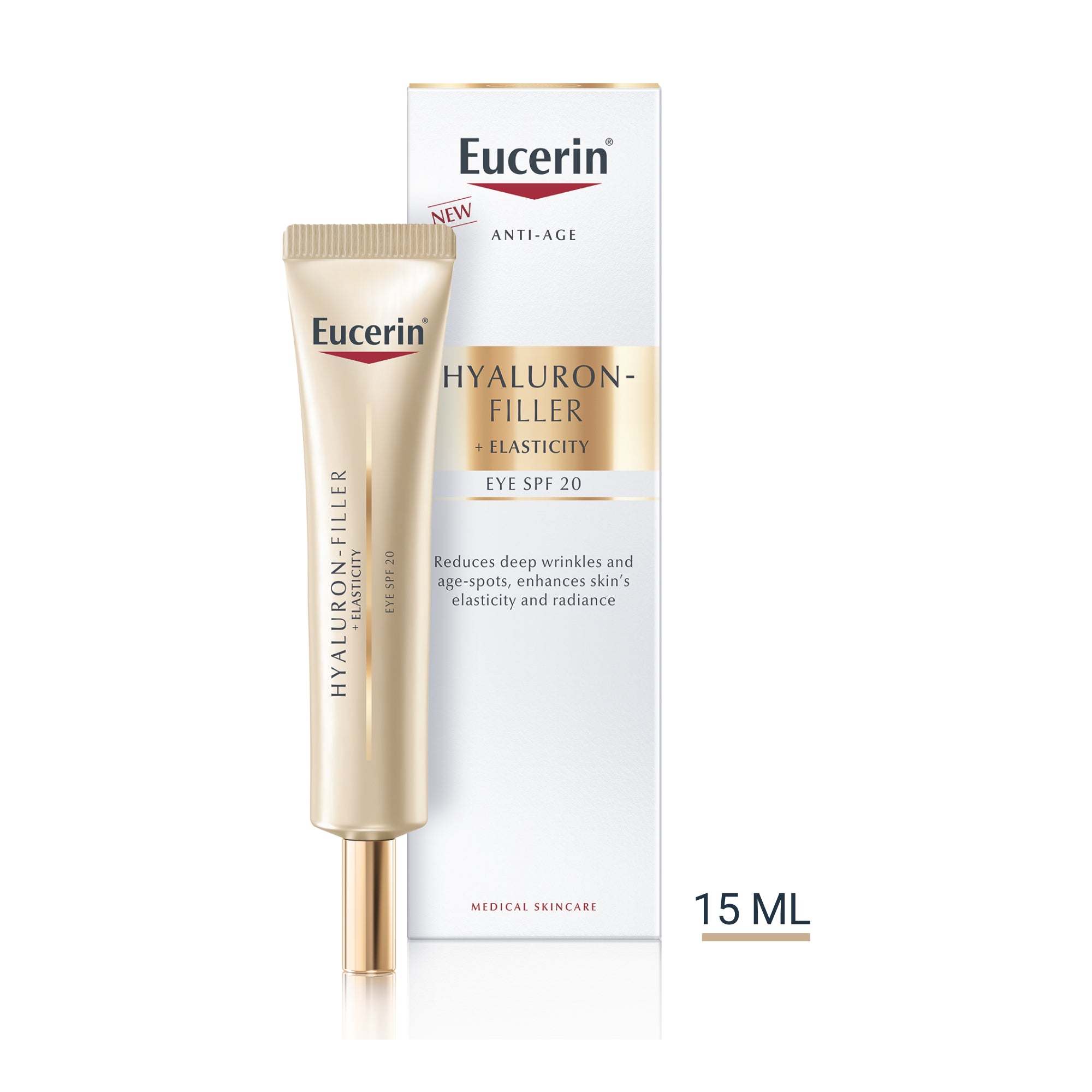 Eucerin Hyaluron-Filler + Elasticity Contorno de Olhos 15ml