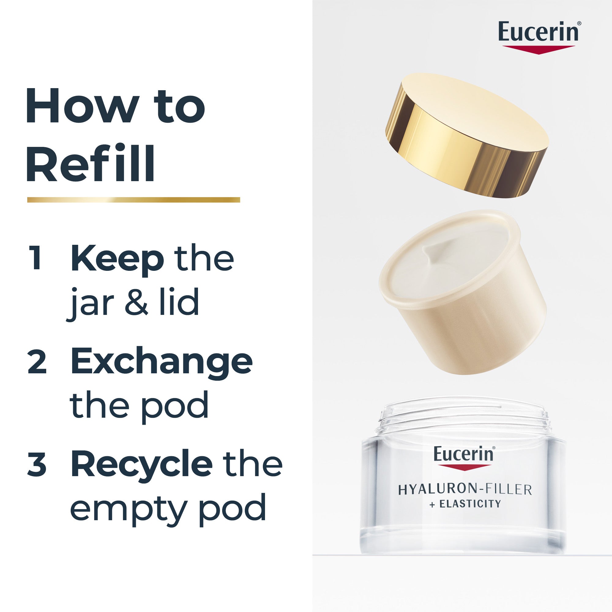 Eucerin Hyaluron-Filler + Elasticity Creme de Dia FPS 30 Recarga 50 ml