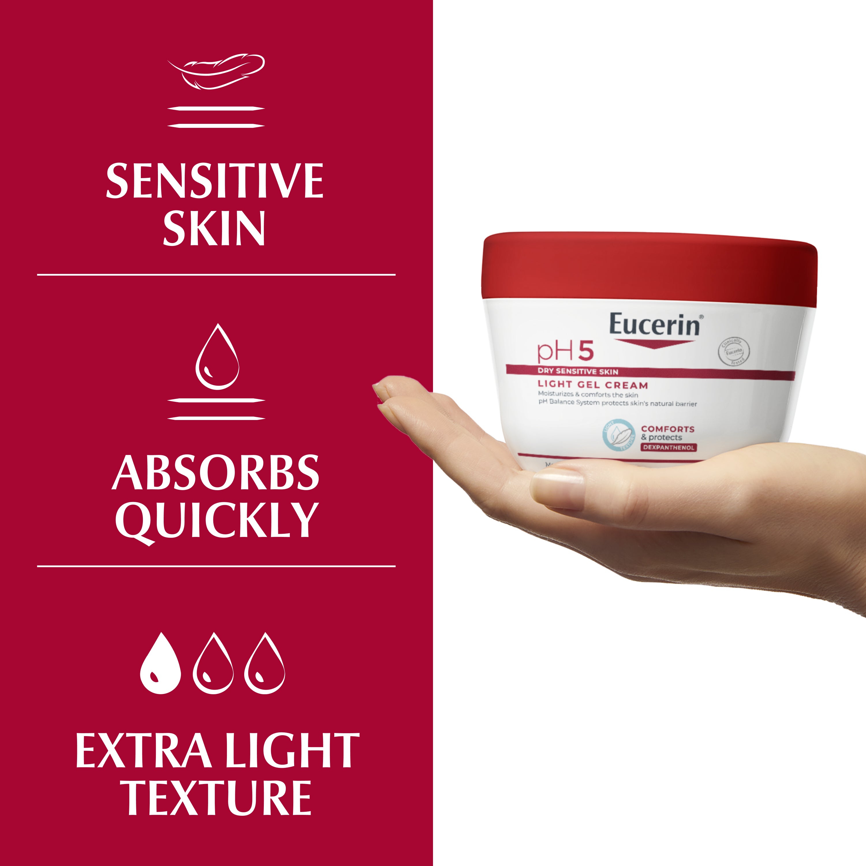 Eucerin pH5 Gel-Creme 350ml