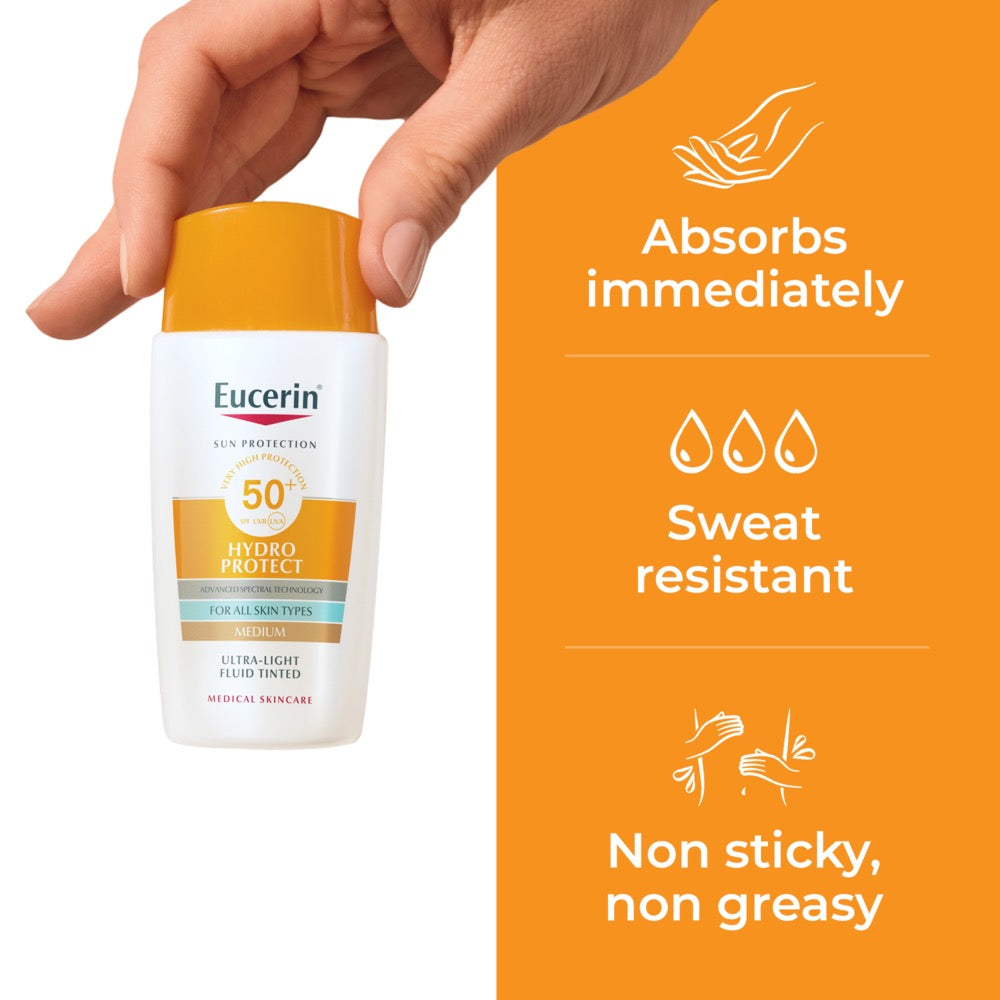 Eucerin Hydro Protect FPS50+ Tinted Médio 50 ml