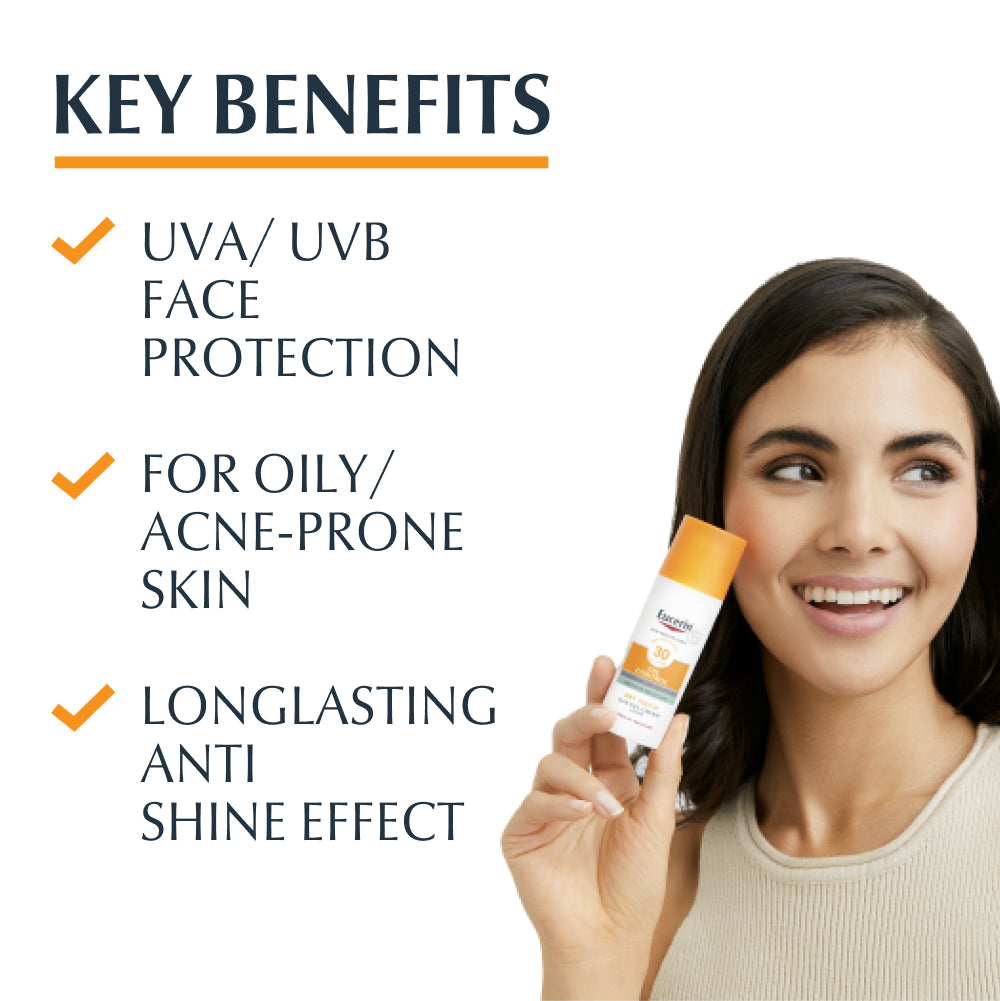 Eucerin Sun Oil Control Gel-Creme Toque Seco FPS 50+ 50ml