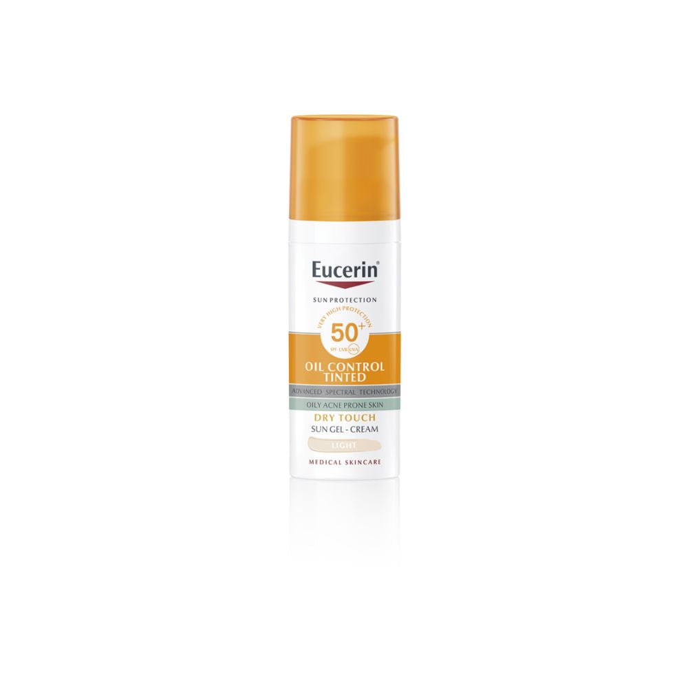 Eucerin Sun Oil Control Gel-Creme Toque Seco Tom Claro FPS 50+ 50ml