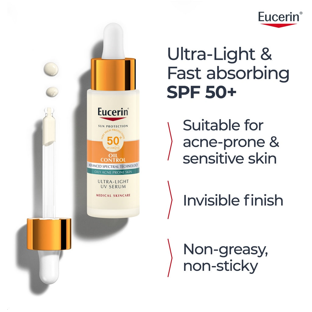 Eucerin Sun Oil Control Ultra-Light UV Serum SPF50+ 30 ml