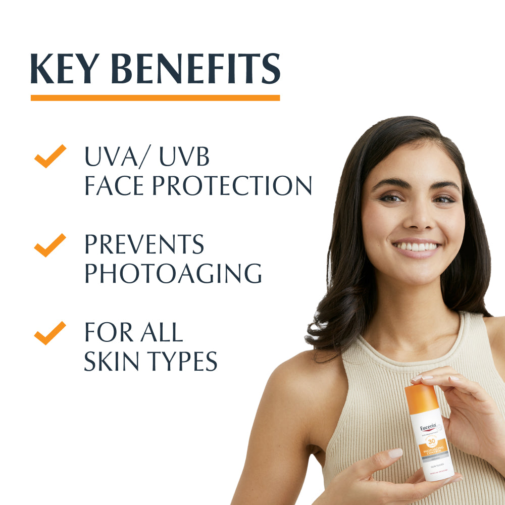 سائل يوسيرين للتحكم في علامات الشيخوخة الضوئية بعامل حماية من الشمس 50، 50 مل