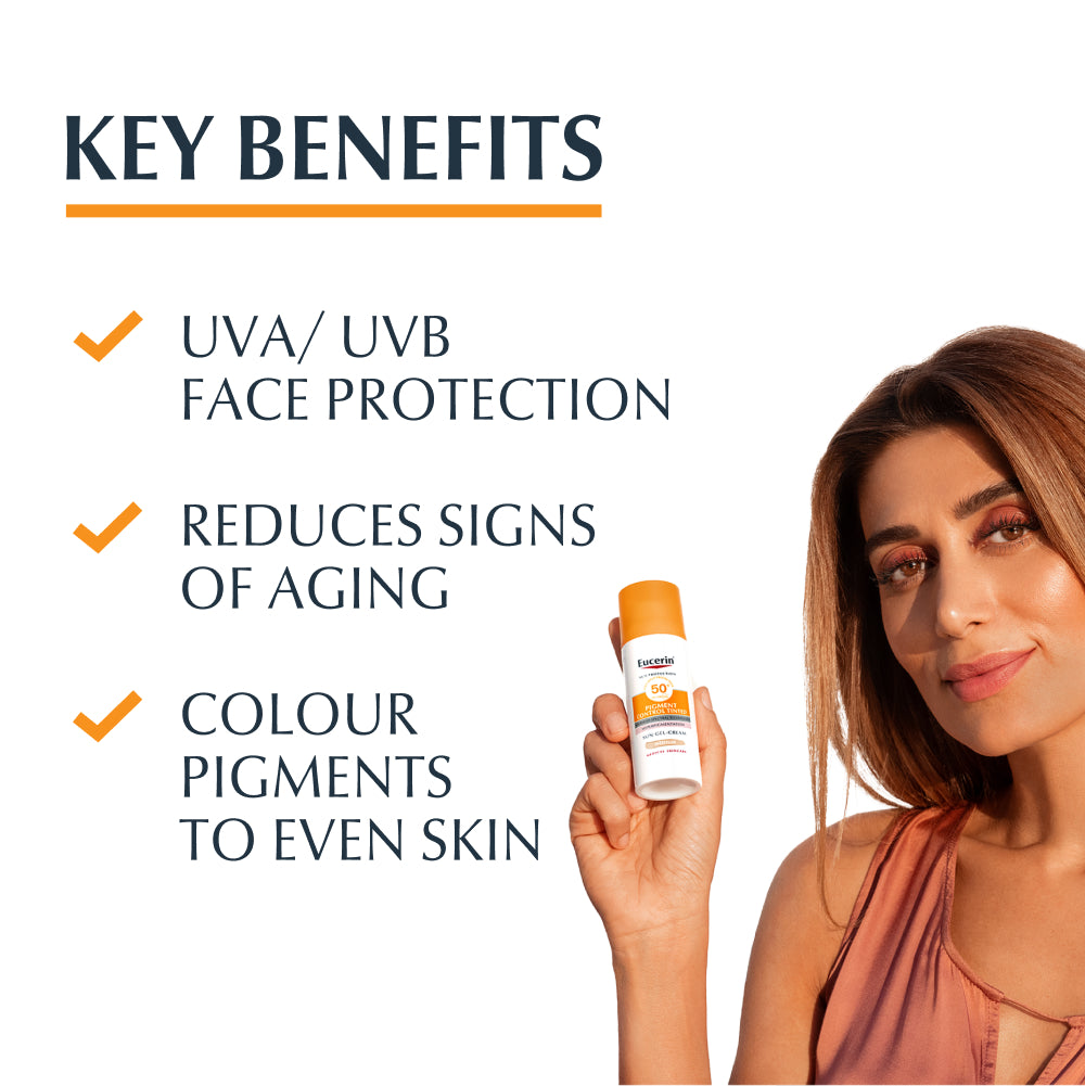 Eucerin Sun Photoaging Control Gel-Creme Tom Médio FPS 50+ 50ml