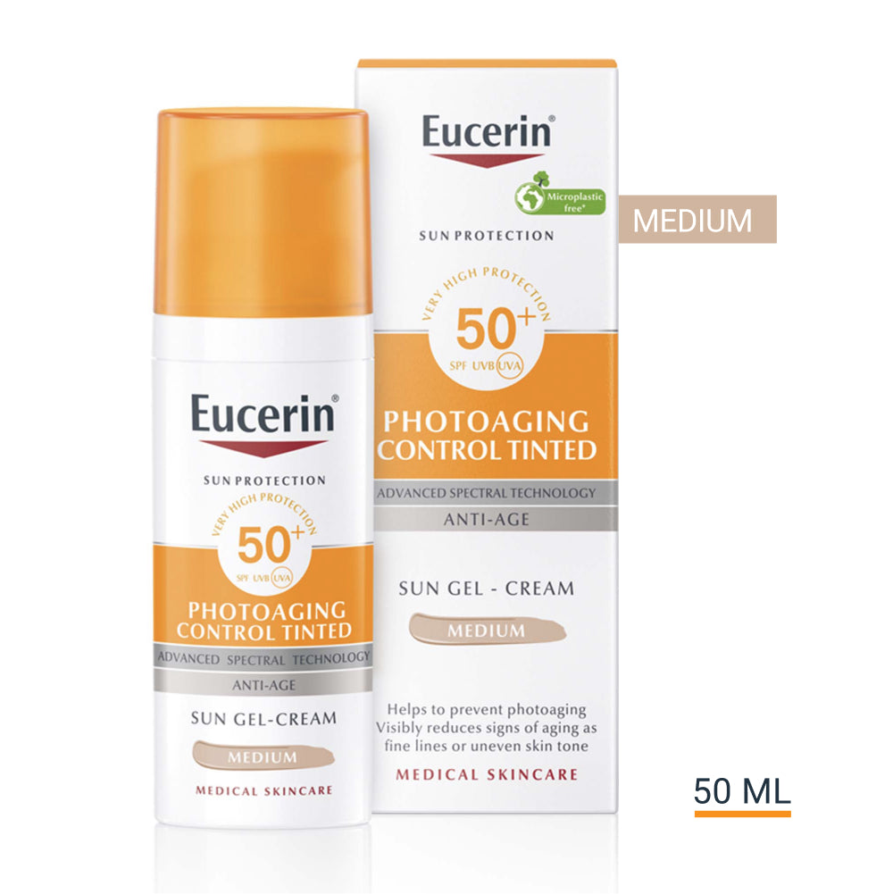 Eucerin Sun Photoaging Control Gel-Creme Tom Médio FPS 50+ 50ml