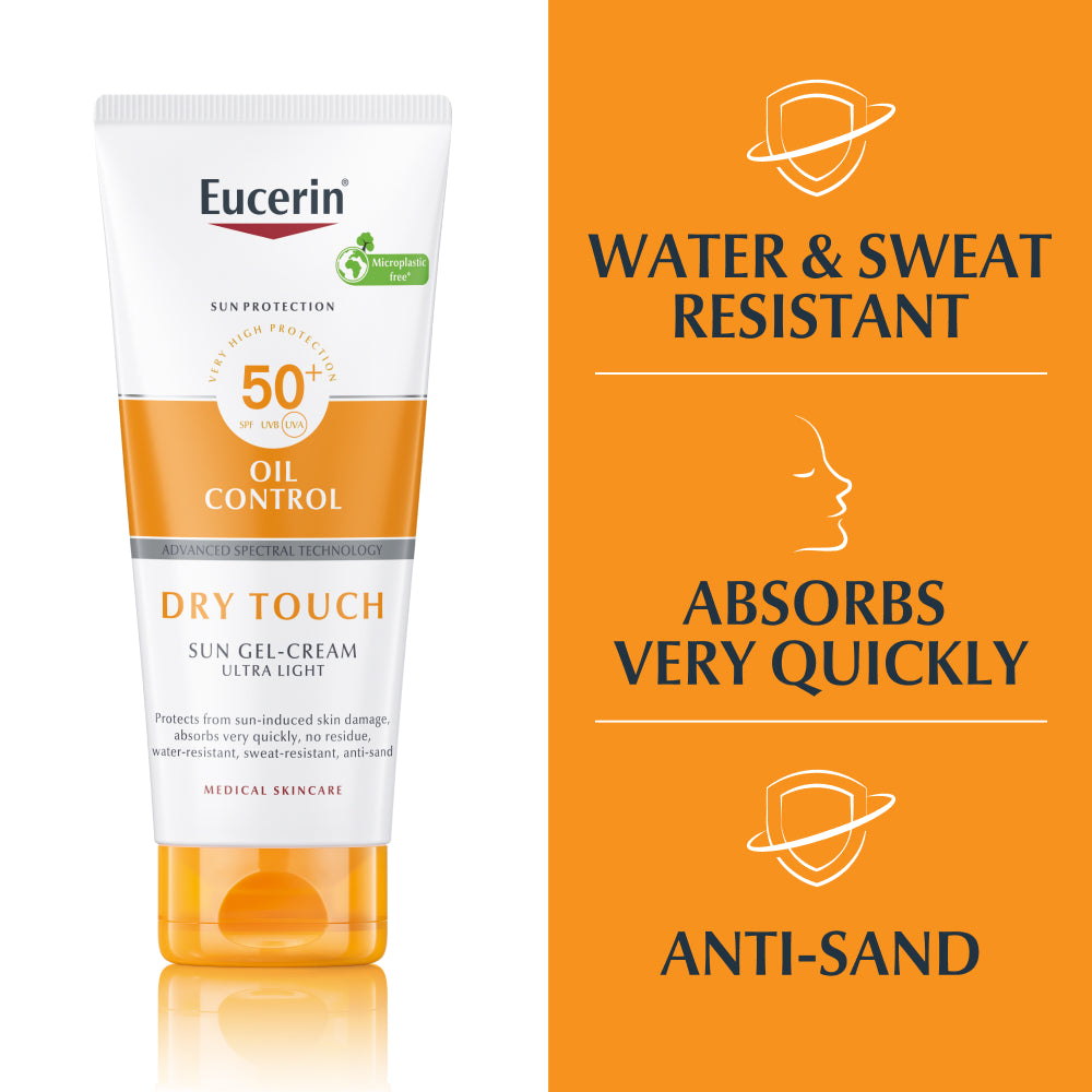 Eucerin Sun Sensitive Protect Gel-Creme Toque Seco FPS 50+ 200ml