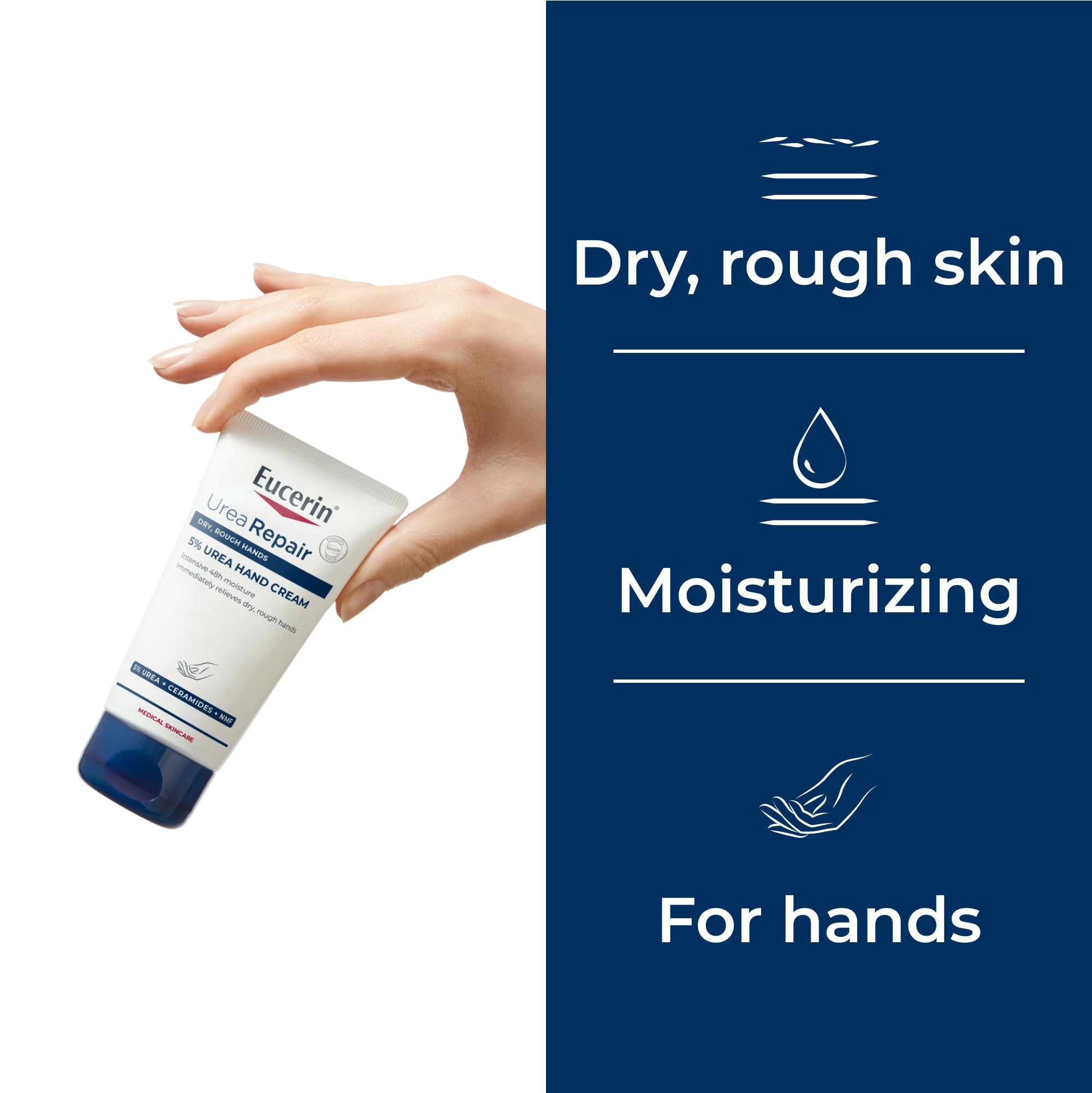 Eucerin UreaRepair Plus Creme de mãos 5% Ureia 75ml