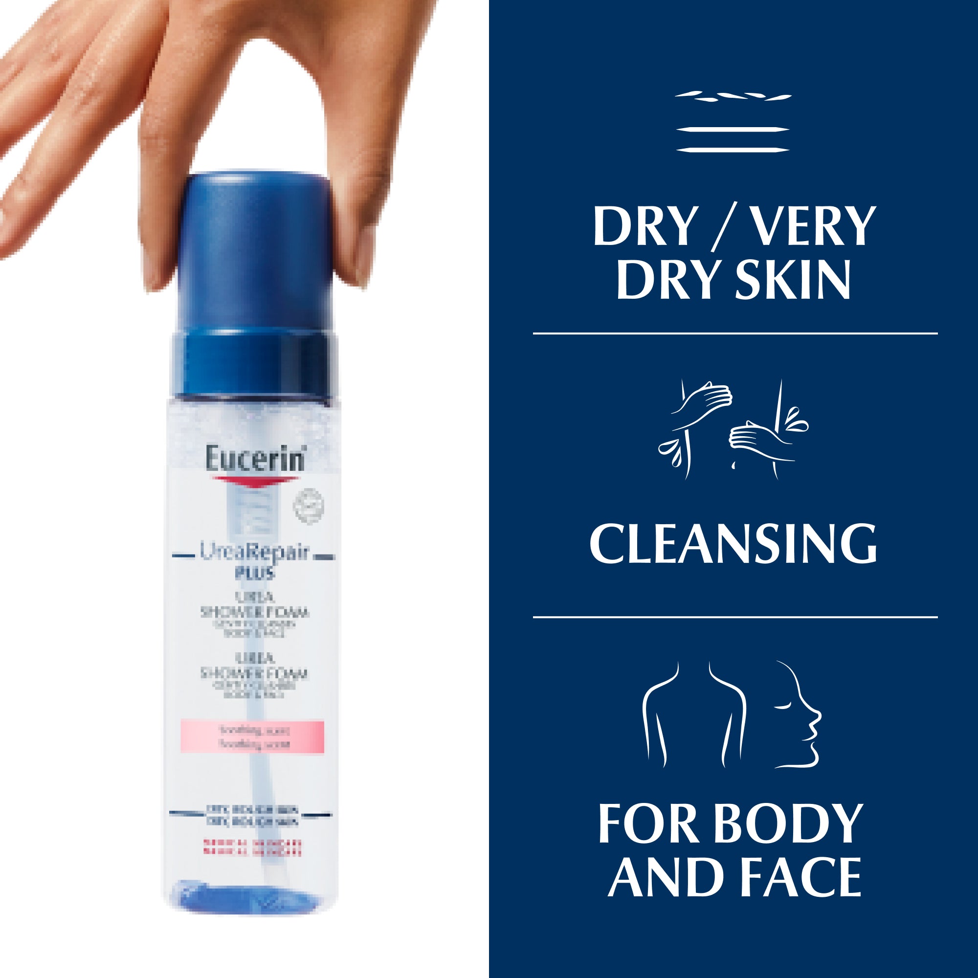 رغوة استحمام يوسيرين يوريا ريبير بلس 5% يوريا 200 مل