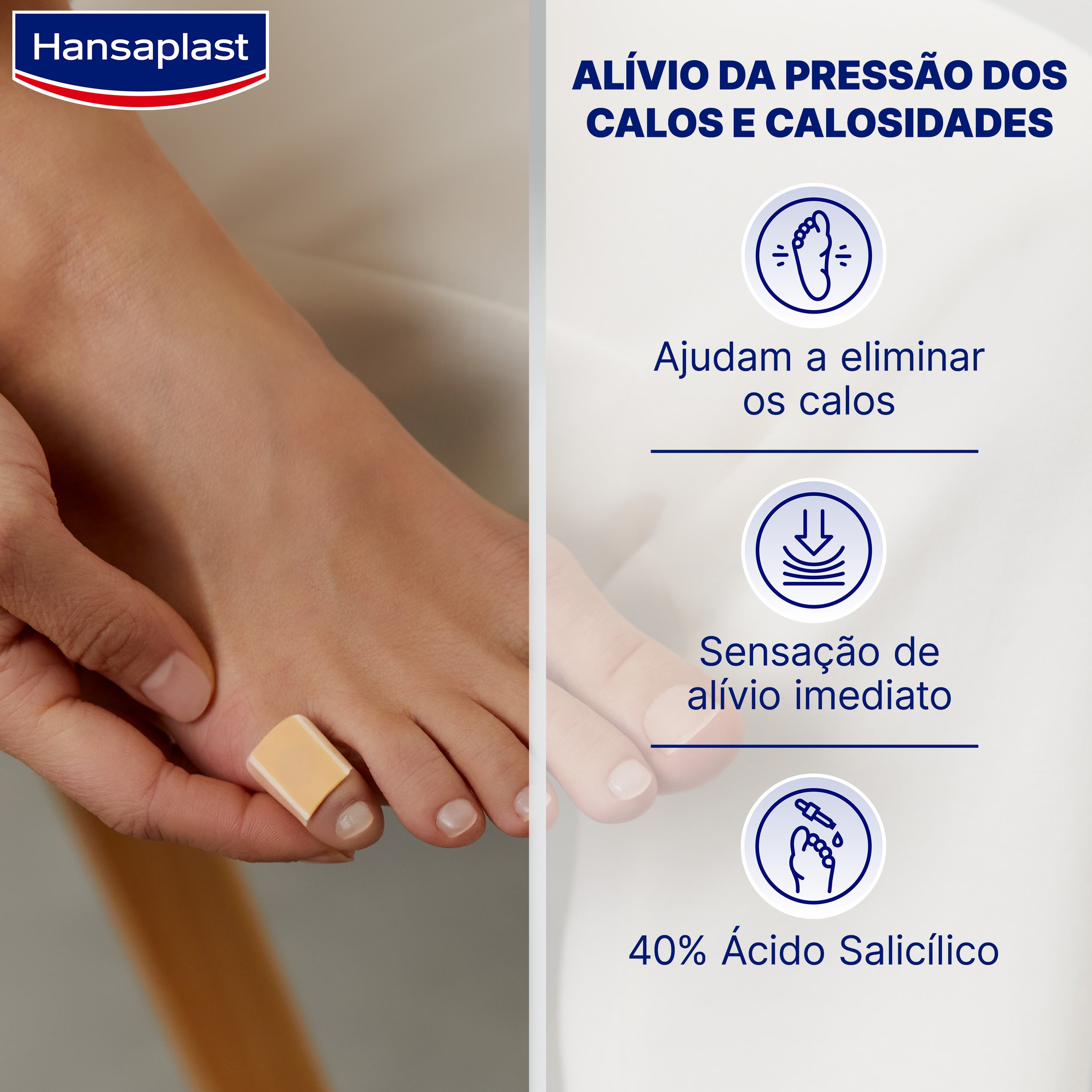 Hansaplast Cuidado dos Pés Pensos para Calos 8 Unidades
