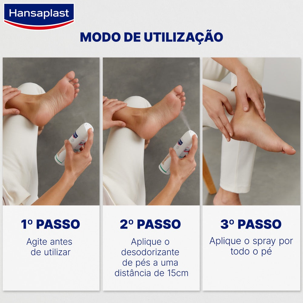 مزيل عرق القدمين هانزابلاست 2 في 1، 150 مل