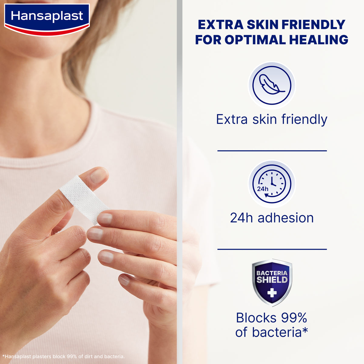 Hansaplast Sensitive Banda 1 m x 6 cm