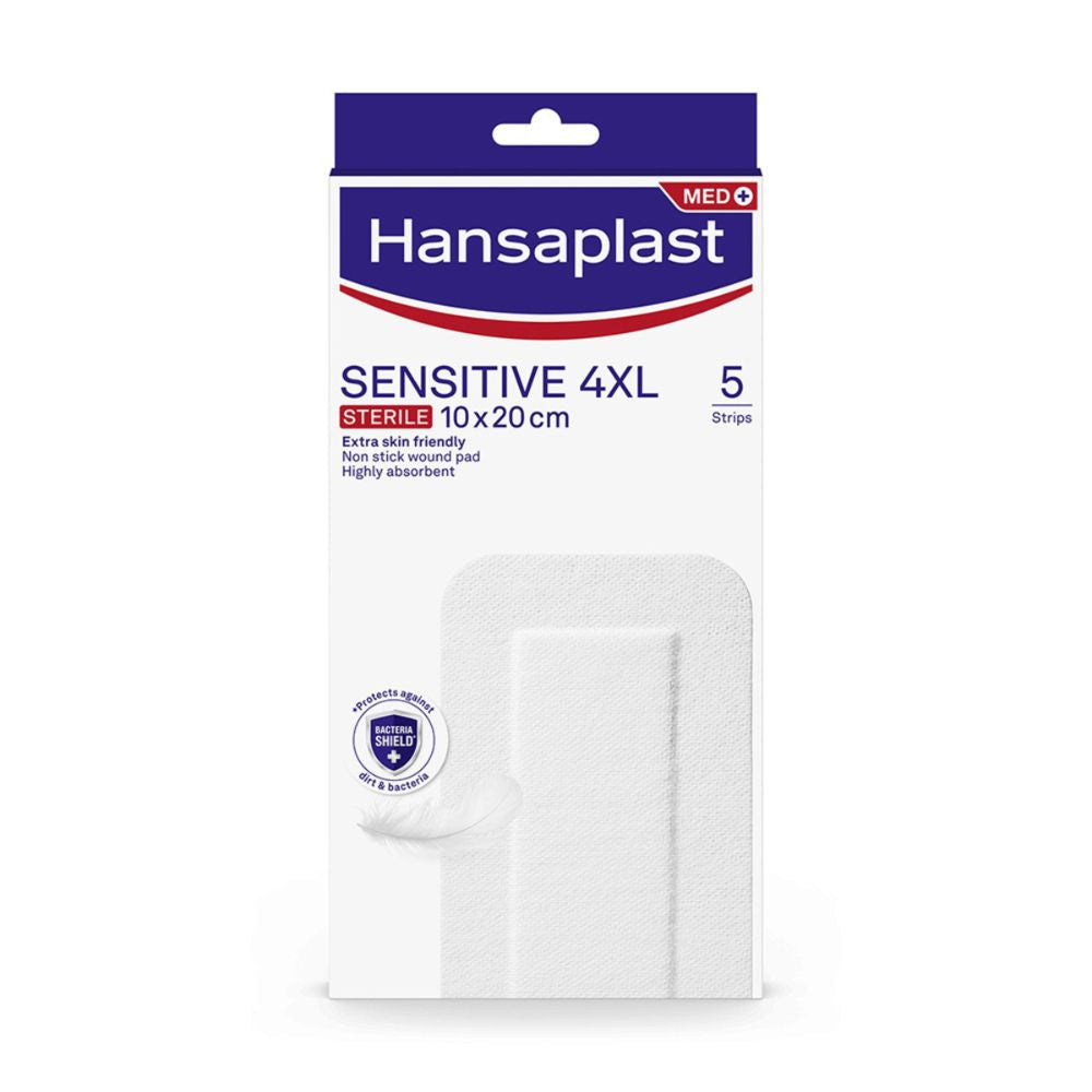 Hansaplast Sensitive Pensos 10x20cm 4XL 5 Unidades