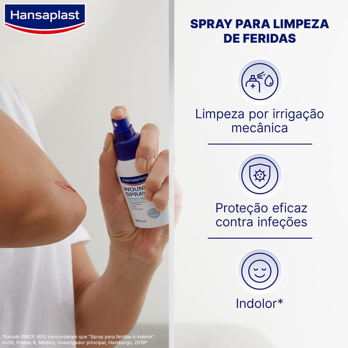 Hansaplast Spray Limpeza e Cicatrização de Feridas 100 ml