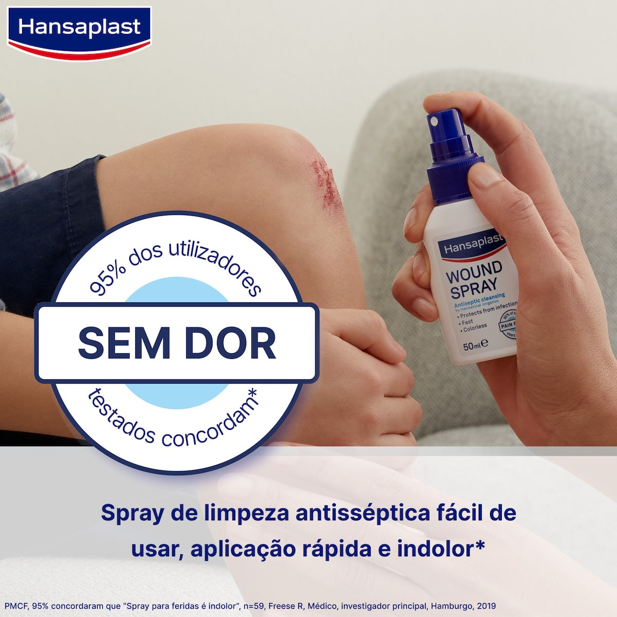 Hansaplast Spray Limpeza e Cicatrização de Feridas 100 ml