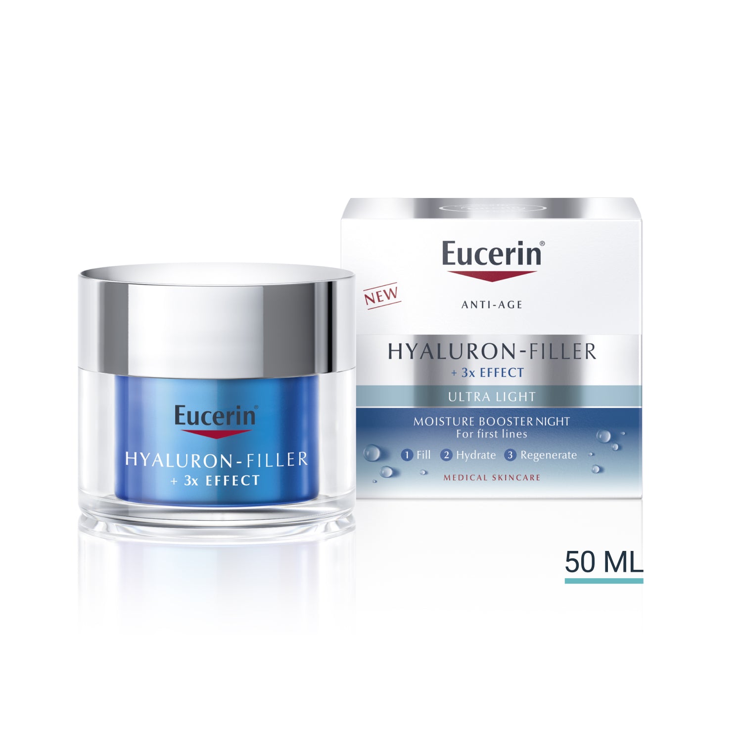 Hyaluron-Filler 3x Effect Creme Hidratante de Noite 50ml