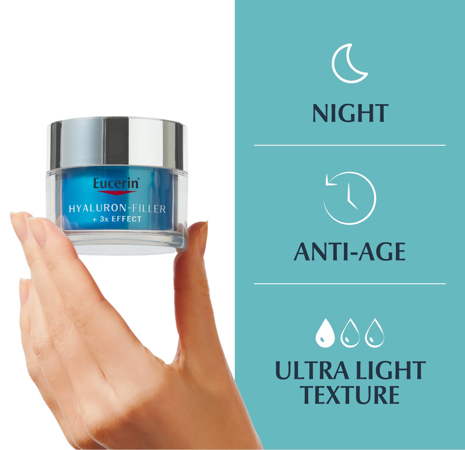 Hyaluron-Filler 3x Effect Creme Hidratante de Noite 50ml