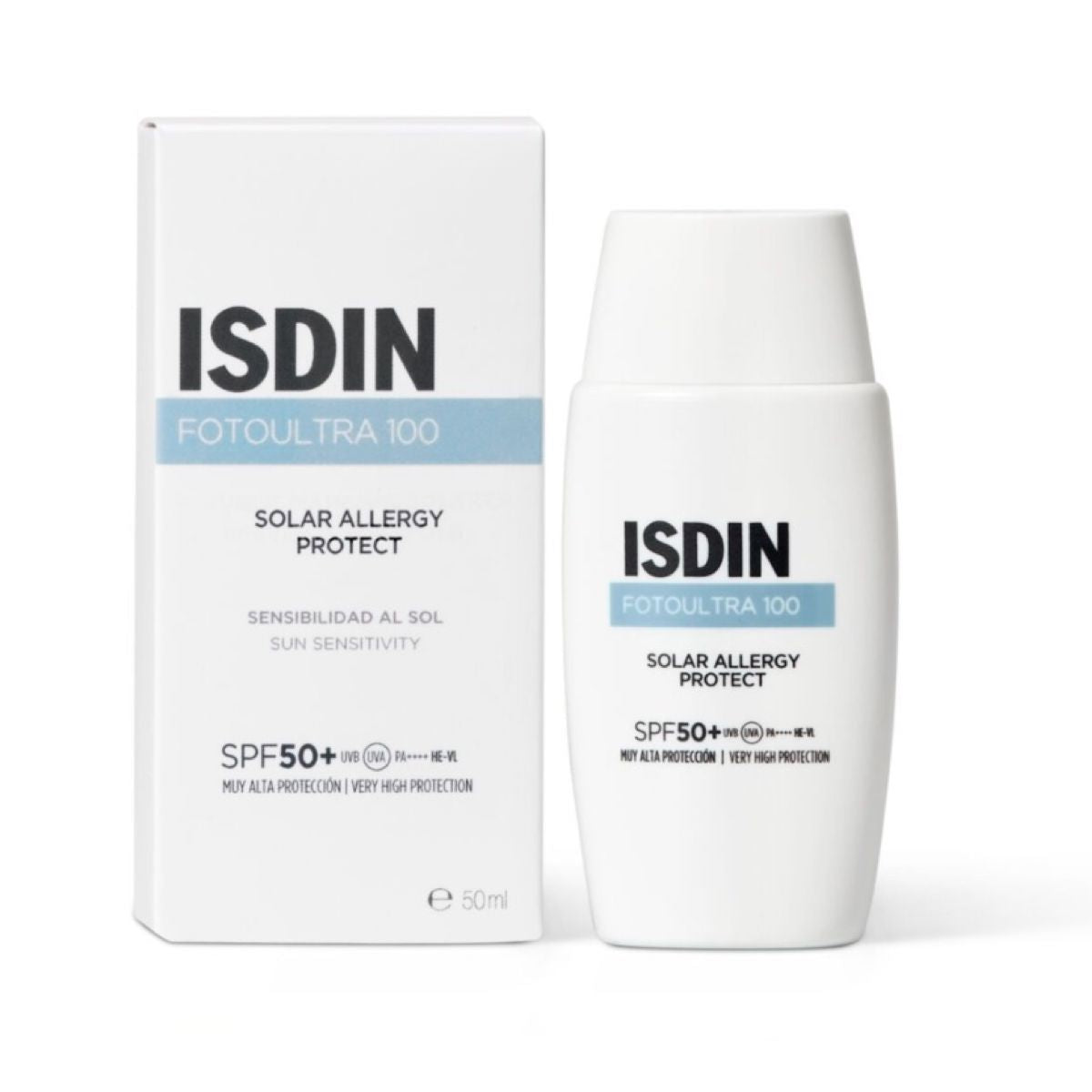 Isdin Foto Ultra Solar Allergy Fusion Fluid SPF 100+ 50 ml - Protetor Solar Alergias