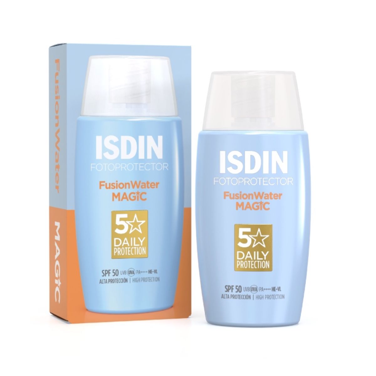 Isdin Fotoprotector Fusion Water Magic SPF 50+ 50ml - Protetor Solar Facial