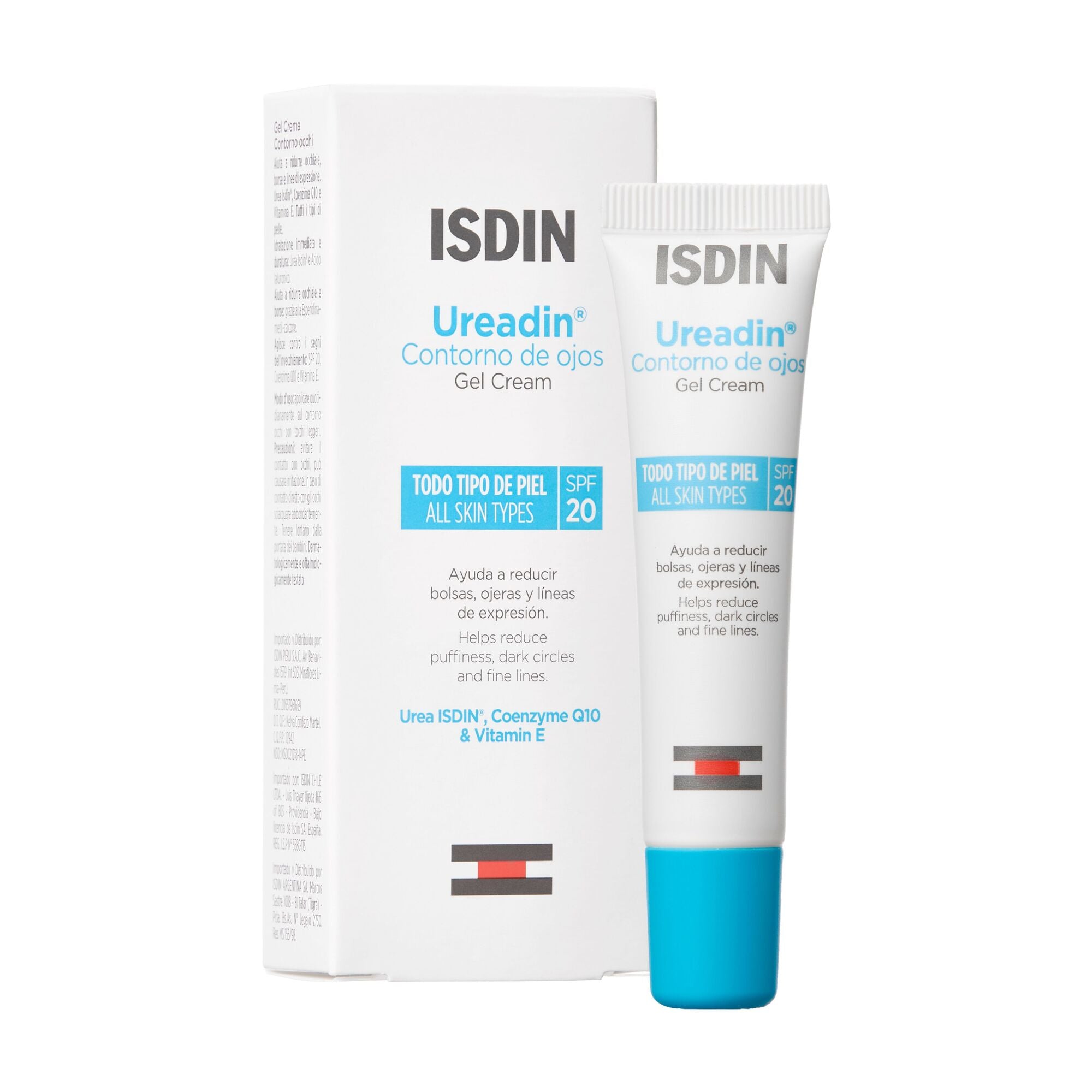 Isdin Ureadin Contorno de Olhos em Creme-Gel FPS 20 15 ml