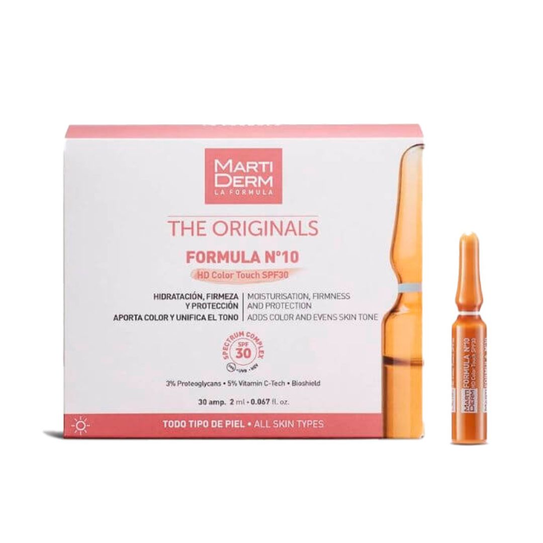 Martiderm Formula Nº10 HD com Cor SPF30 30 Ampolas