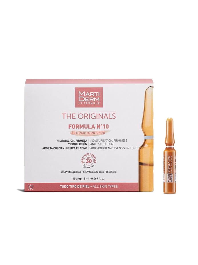 Martiderm Formula Nº10 HD com Cor SPF30 10 Ampolas