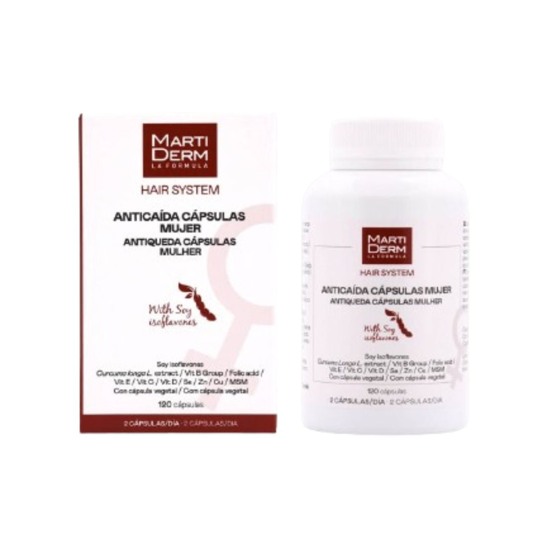 Martiderm Hair System Anti-Queda de Cabelo 120 cápsulas