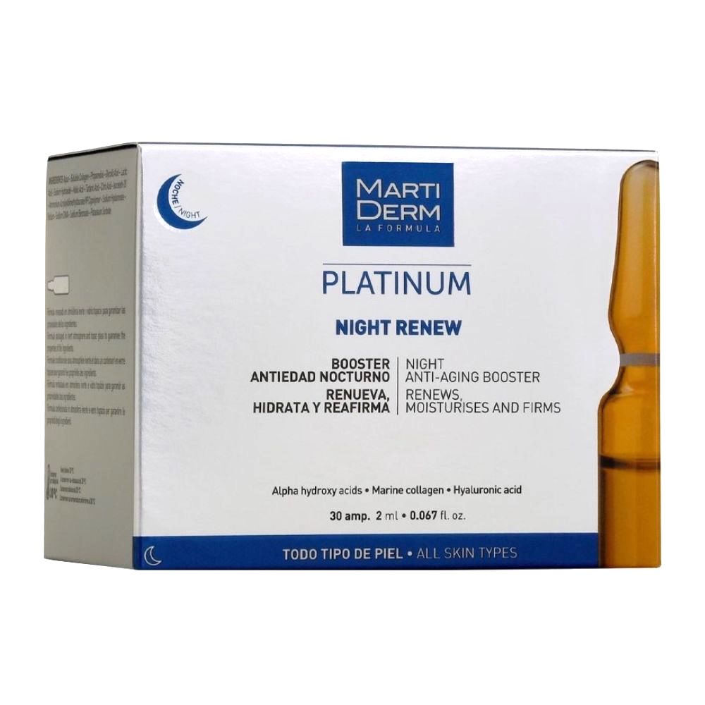MartiDerm Platinum Night Renew 30 Ampolas