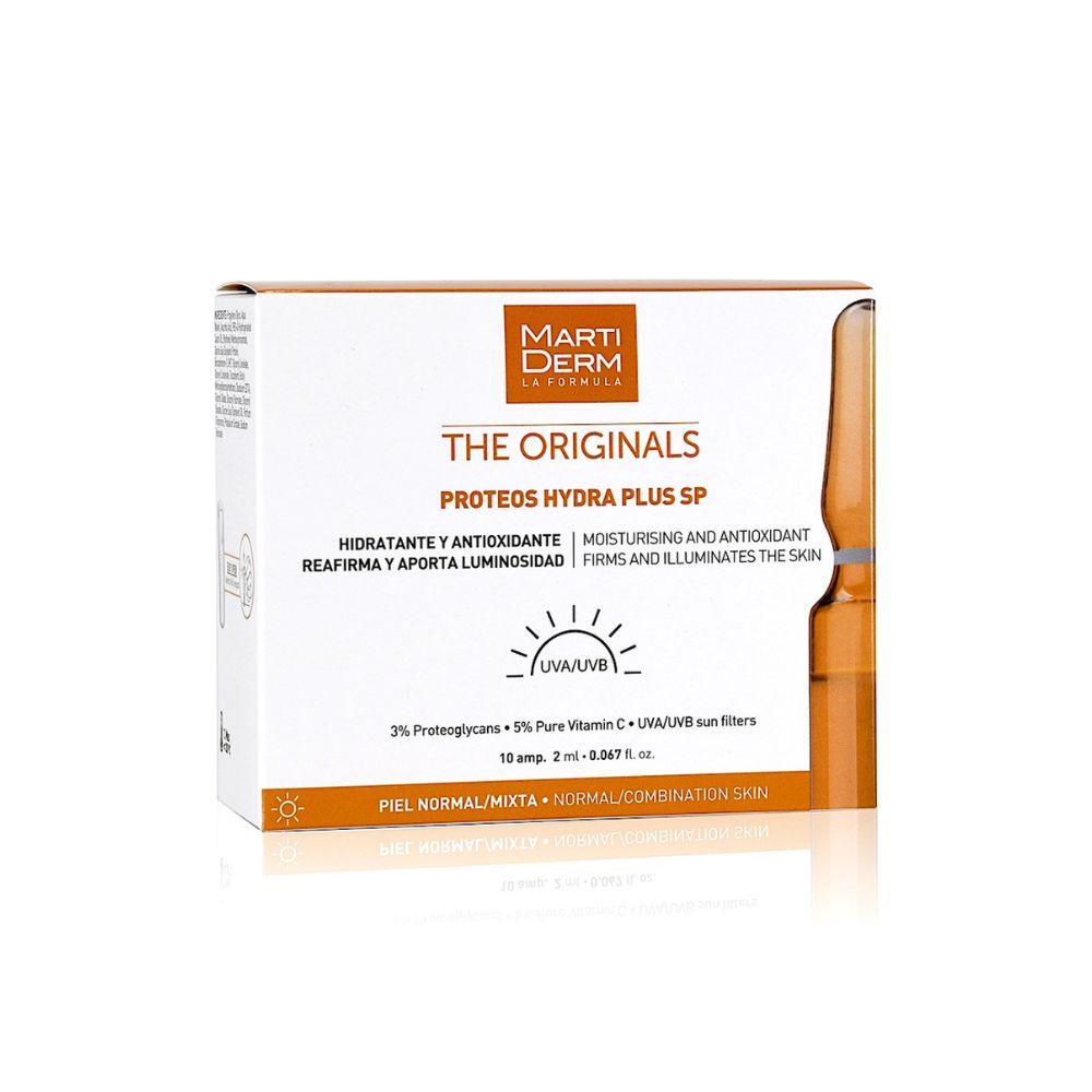 أمبولات مارتيديرم ذا أوريجينالز بروتيوس هيدرا بلس بعامل حماية من الشمس 10