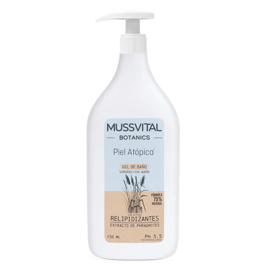 Mussvital Botanics Gel de Banho para Pele Atópica 750ml