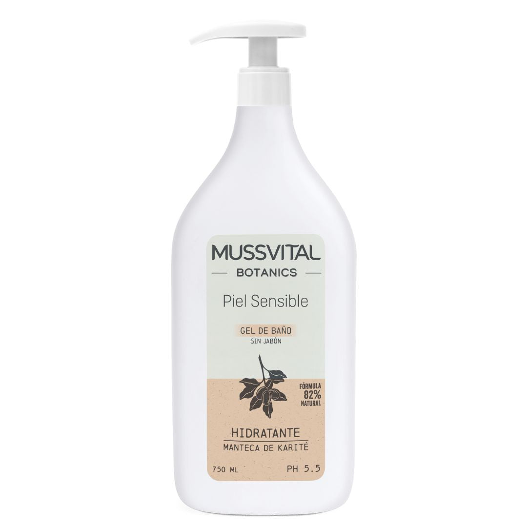 Mussvital Botanics Gel de Banho para Pele Sensível 750ml