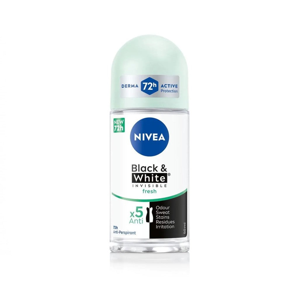Nivea Black & White Invisível Active 72H Roll-On 50ml
