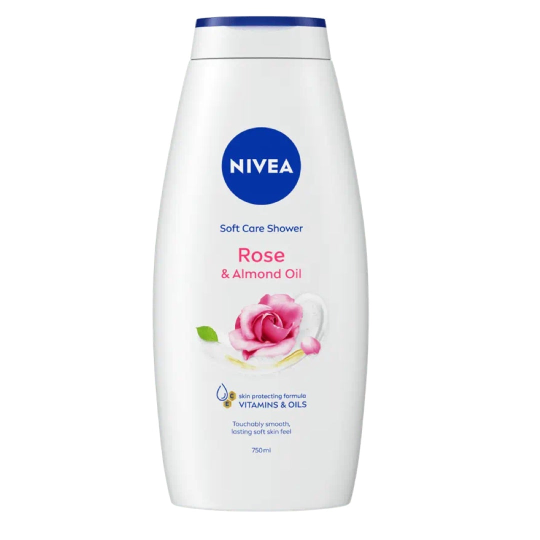 كريم استحمام نيفيا بزيت الورد واللوز 750 مل