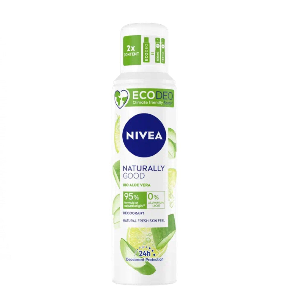 Nivea Desodorizante Ecodeo Naturally Good Aloe Vera Bio Spray 125ml