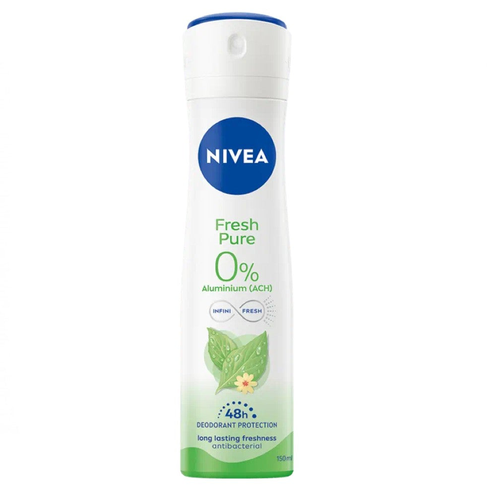 Nivea Desodorizante Fresh Pure Spray 0% Alumínio 150 ml