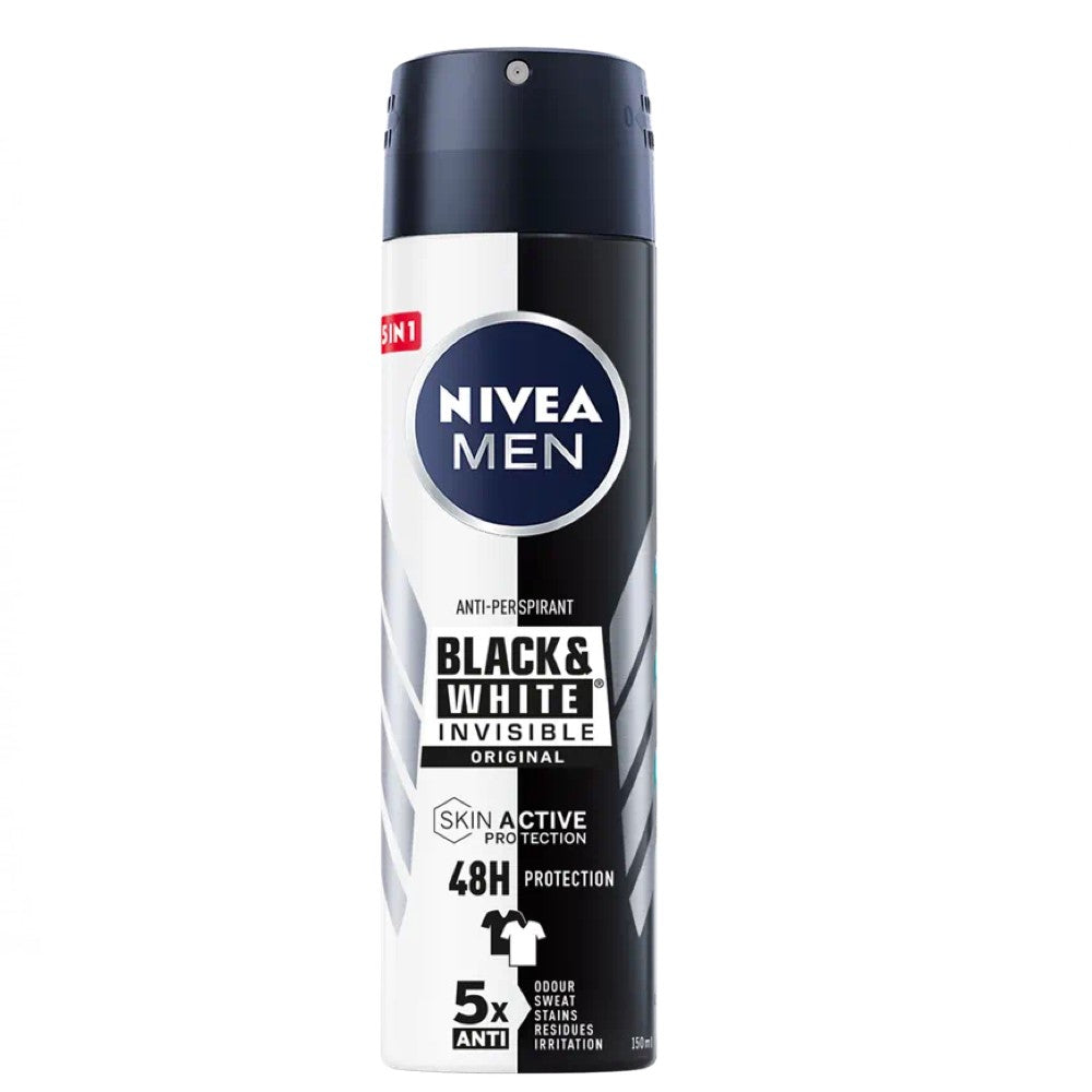 Nivea Men Desodorizante Black & White Original Invisible Spray 150 ml