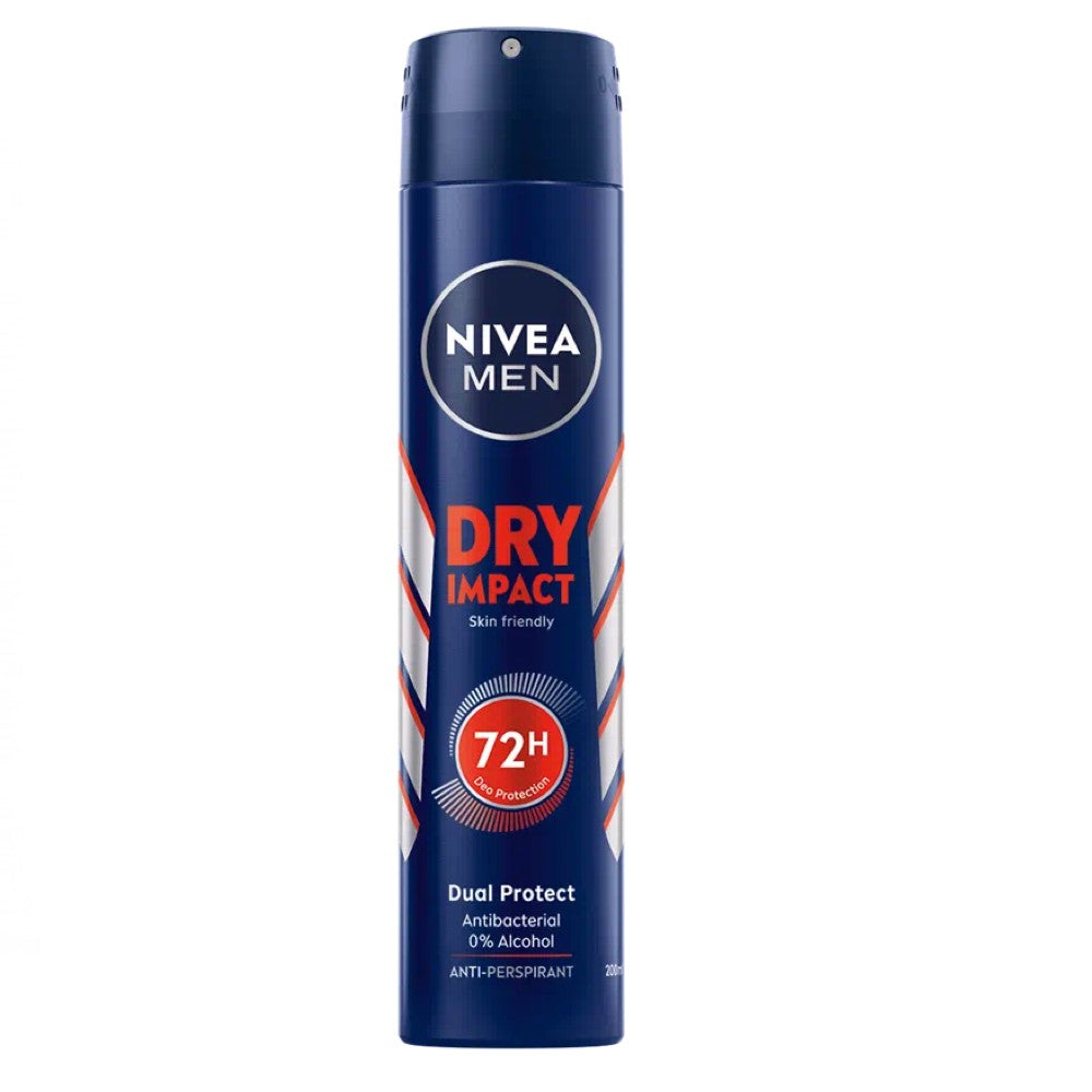 Nivea Men Desodorizante Dry Impact Spray 200 ml