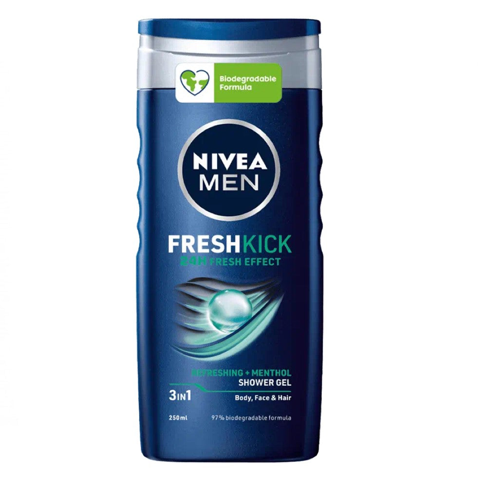 Nivea Men Gel de Duche Fresh Kick 250 ml