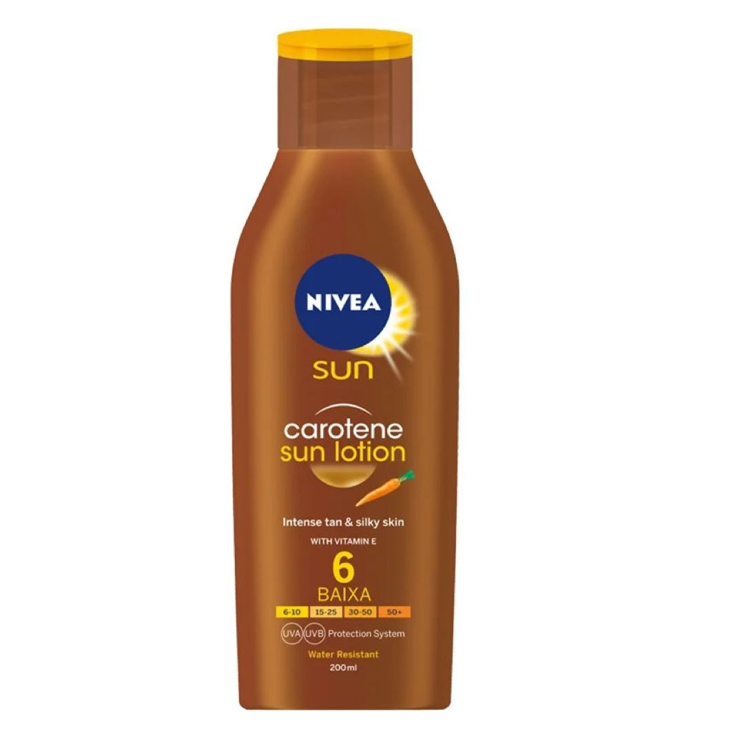 Nivea Sun Loção Solar Cenoura FP6 200 ml
