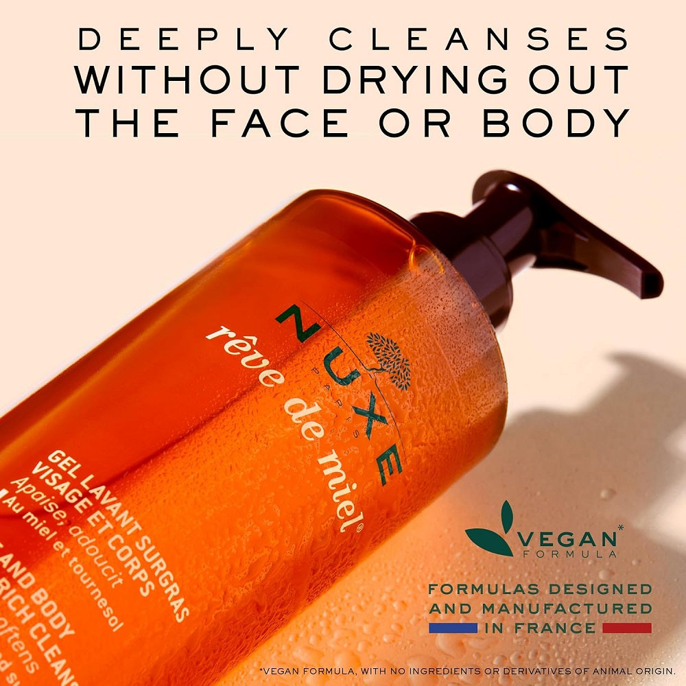Nuxe Rêve de Miel Face and Body Ultra-Rich Cleansing Gel 400 ml