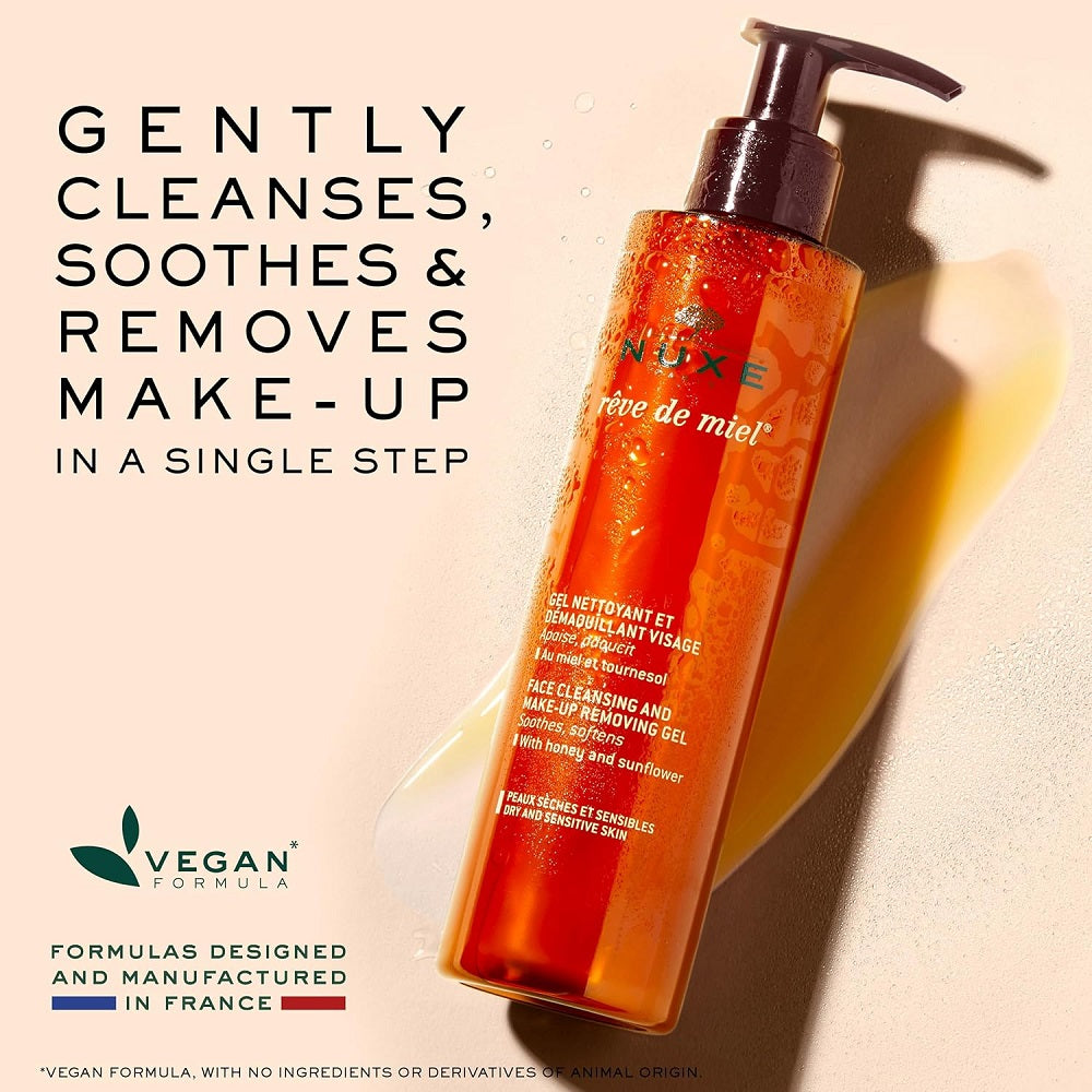 Nuxe Rêve de Miel Face Cleansing and Make-Up Removing Gel 200 ml
