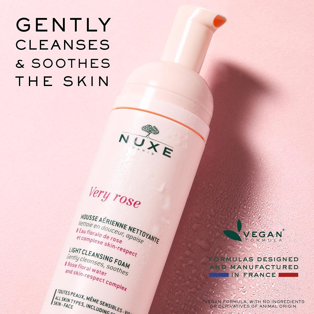 غسول رغوي خفيف برائحة الورد من نوكس، 150 مل