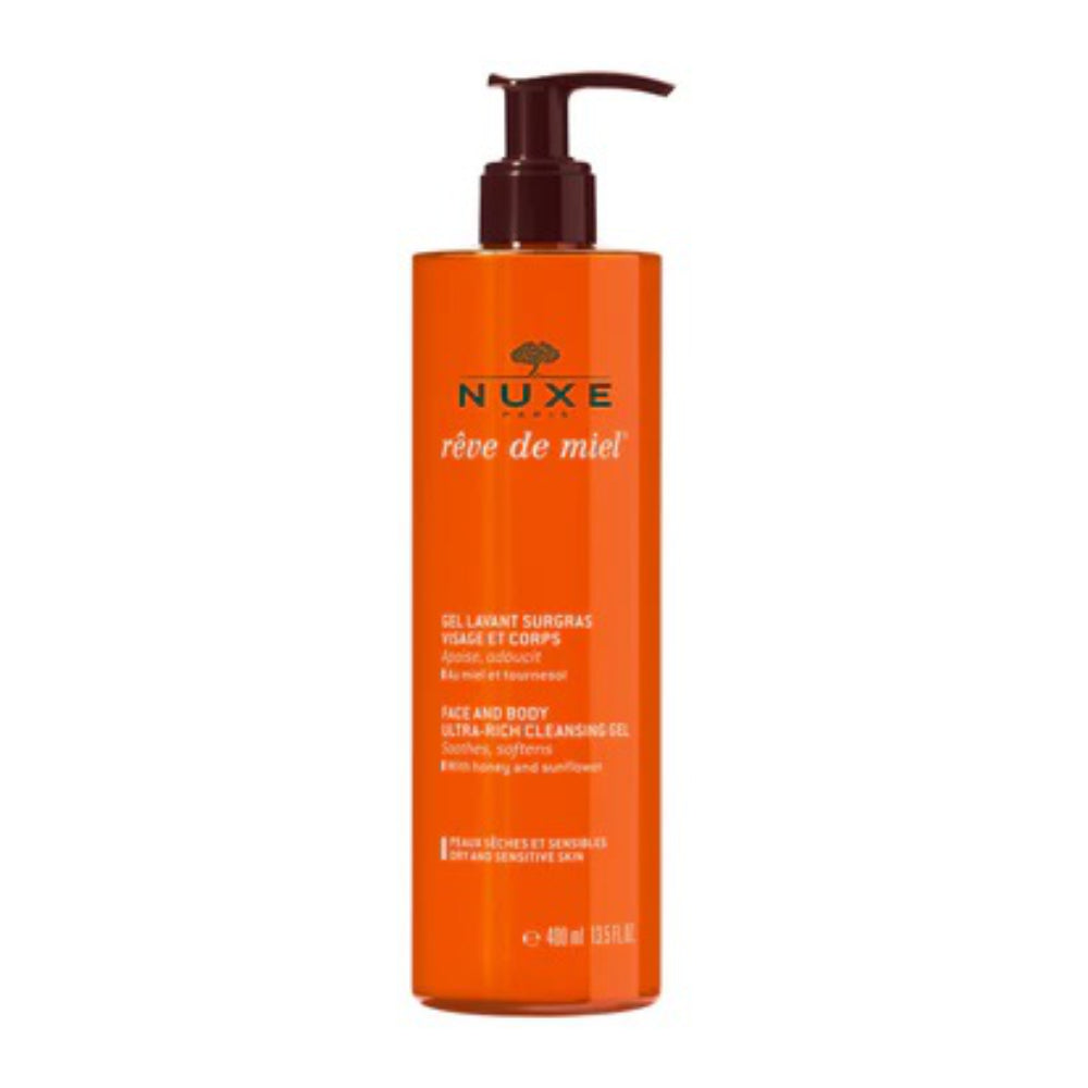 Nuxe Rêve de Miel Face and Body Ultra-Rich Cleansing Gel 400 ml