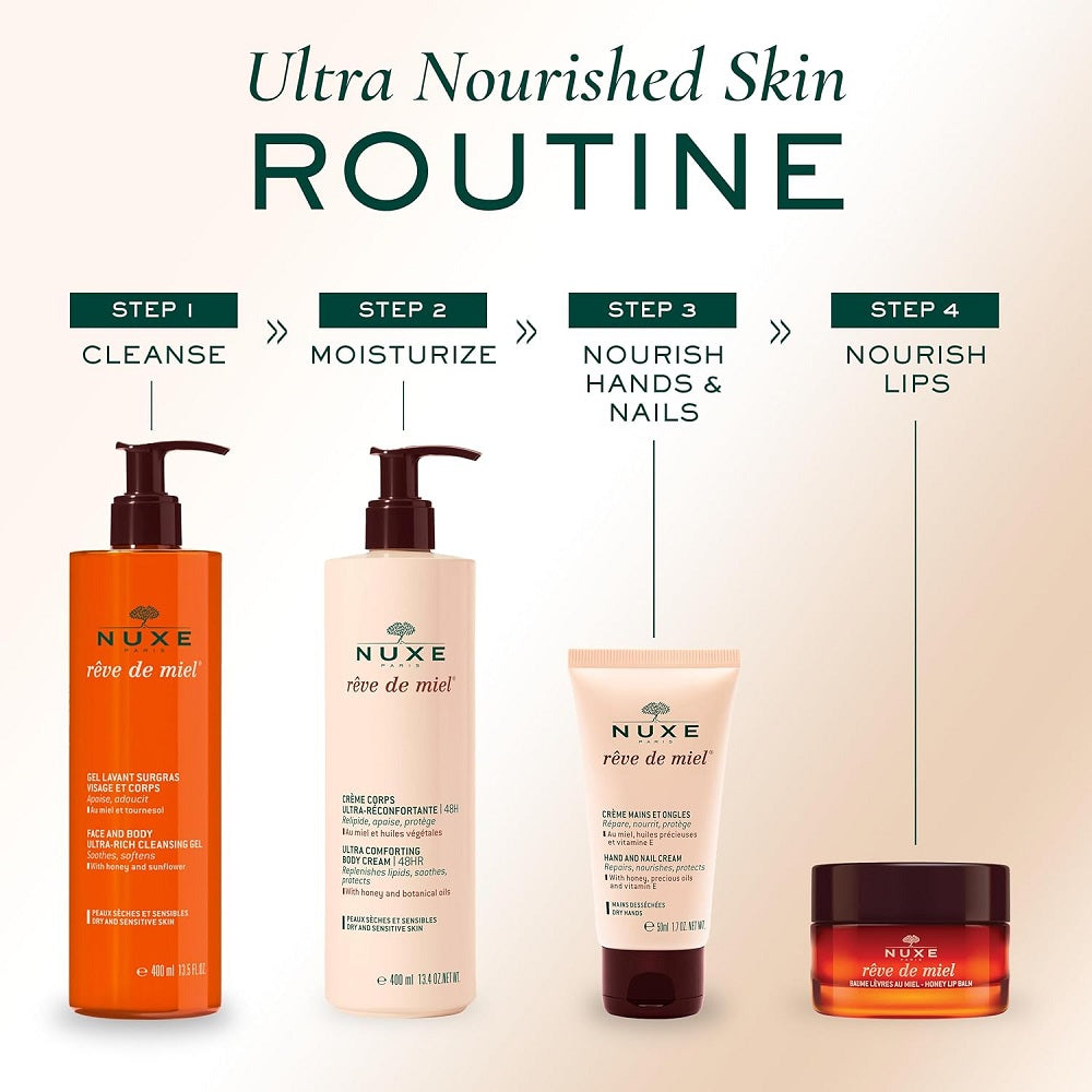 Nuxe Rêve de Miel Ultra-Comforting Body Cream 48H 400 ml